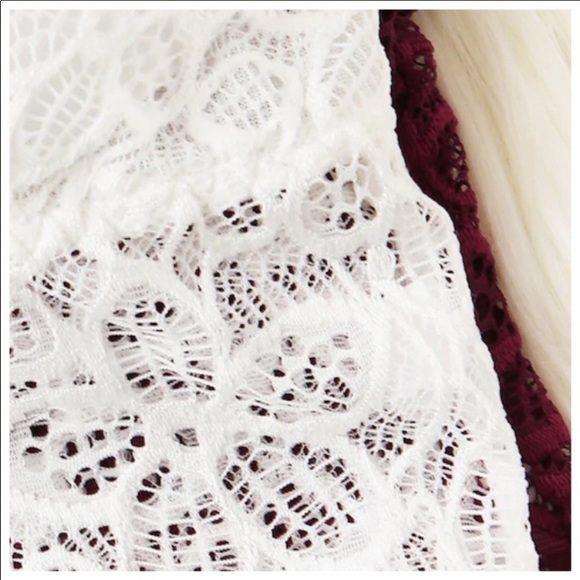 FLASH SALE🆕Sexy Lace Bralettes Red, White & Black - Picture 5 of 6